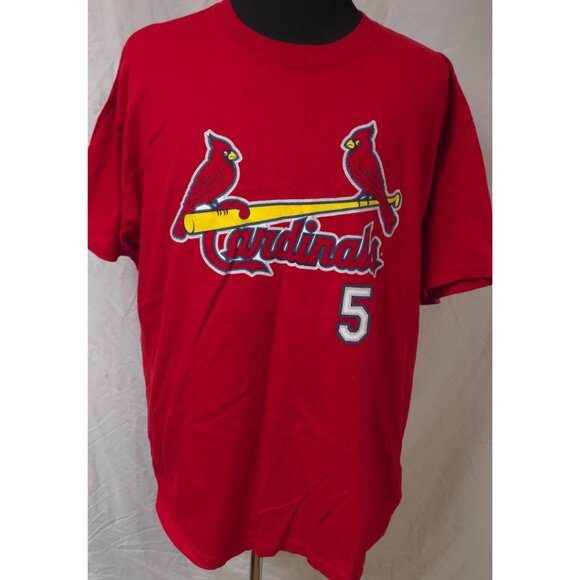 Delta St Louis Cardinals MLB Mens XL Albert Pujols #5 Red Baseball Tee Shirt - Picture 1 of 13